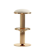 Daya Worldwide Elio counter stool with wooden legs and cushioned seat, modern bar stool for kitchen or bar area.