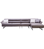 Contemporary L-shape lounge sofa by Daya Worldwide with plush cushions and modern design in a stylish living room setting.