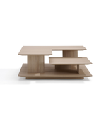 Modern Quadra Nest coffee table by Daya Worldwide featuring sleek geometric design and layered wooden surfaces.