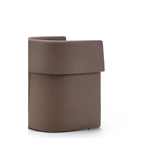Luna Curve dining chair by Daya Worldwide featuring a sleek, modern design with a curved backrest and wooden legs.