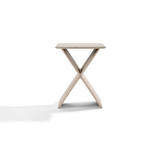 Daya Worldwide Axis X side table with a modern design, featuring a sleek tabletop and supporting legs.