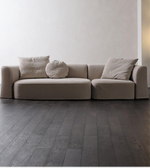 Daya Worldwide Haven Modular Sofa in neutral fabric with plush cushions and modern design, shown in a contemporary living room setting.