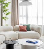 Modern Curve Sofa by Daya Worldwide featuring sleek design, plush cushions, and a stylish curved shape for contemporary living spaces.