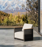 Gap single outdoor sofa chair by Daya Worldwide, featuring contemporary design with cushioned seating and sturdy frame.