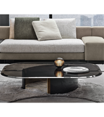 Noir oval coffee table by Daya Worldwide featuring a sleek black finish and modern design, perfect for contemporary living rooms.