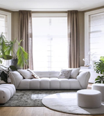 Cloud modular sofa by Daya Worldwide featuring soft, plush cushions and modern design in a cozy, versatile living room setting.