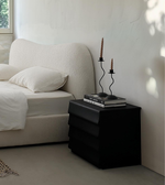 Fold bedside table by Daya Worldwide featuring a sleek wooden design with a foldable surface and modern style.