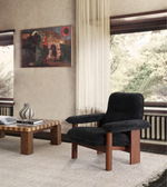 Daya Worldwide lounge armchair with plush upholstery and modern design, ideal for living room relaxation.
