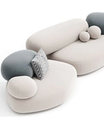 Modern cloud curve modular sofa by Daya Worldwide featuring soft fabric cushions and sleek design for contemporary living spaces.