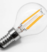 LED light bulb on a white background