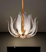 Decorative chandelier with a unique design on a dark background