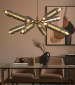 Elegant Daya Worldwide NOVA CLUSTER chandelier with multiple glass orbs hanging in a modern design, ideal for stylish interior decor.