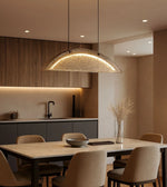 Luminous arch pendant light by Daya Worldwide, modern linear pendant with curved design, suitable for contemporary interior lighting.