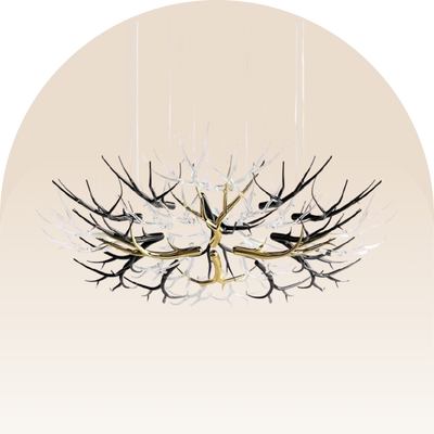 Double Height Chandelier