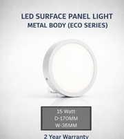 Daya Worldwide Surface LED Panel Light installed in a modern ceiling for bright, energy-efficient illumination.
