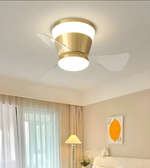 Modern ceiling fan from Daya Worldwide with sleek blades and integrated lighting, ideal for contemporary living spaces.