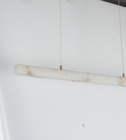 1200MM FRENCH GOLD ONYX-LOOK LINEAR LED PENDANT WITH 33W TRICOLOR LIGHT
