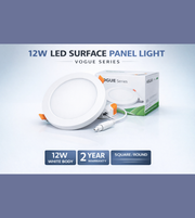 Daya Worldwide VOGUE LED surface panel light, modern rectangular ceiling light with sleek design and bright illumination.