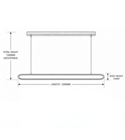 ELEGANT WOOD-FINISH LINEAR PENDANT WITH TRICOLOR LED