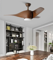 Modern ceiling fan in a stylish room.