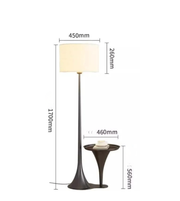 MODERN FABRIC SHADE FLOOR LAMP