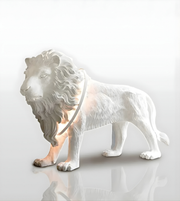 Luxury lion sculptural floor light decorative statement lighting