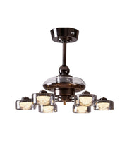 Daya Worldwide premium glass shade LED ceiling fan with sleek glass shade and modern design, ideal for stylish home lighting.