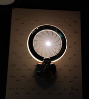 Golden infinity halo wall light by Daya Worldwide featuring a sleek, circular design with a radiant gold finish for modern decor.