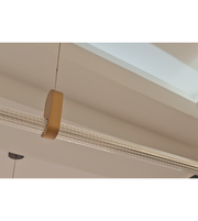 MODERN GOLD LINEAR LED PENDANT LIGHT