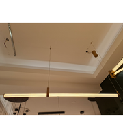 MODERN GOLD LINEAR LED PENDANT LIGHT