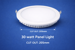 Slim metal LED panel light by Daya Worldwide, showcasing a sleek rectangular design with a bright, even illumination.