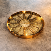 Imperial Roman Luxe wall clock by Daya Worldwide featuring a classic Roman numeral design and elegant gold finish.