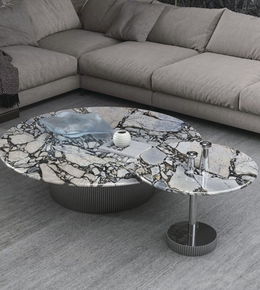 Marble Top Coffee & Side Table Set – Model T-038A / T-038B