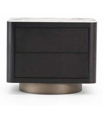 Ashline bedside table by Daya Worldwide featuring a modern design with a smooth wood finish and compact storage drawer.