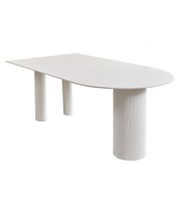 Modern wooden dining table by Daya Worldwide, showcasing a sleek rectangular design with a smooth surface and sturdy legs.