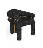 Luxury wooden dining chair by Daya Worldwide with upholstered seat and elegant design, perfect for contemporary dining rooms.