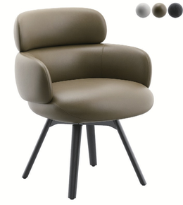 Daya Worldwide premium dining chair with wooden legs and upholstered seat, modern and comfortable for dining rooms.