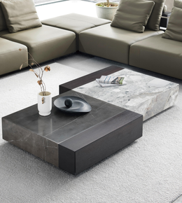Modern Daya Worldwide Linea Coffee Table with sleek wooden surface and minimalist design, perfect for contemporary living rooms.