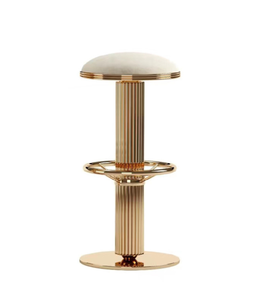 Daya Worldwide Elio counter stool with wooden legs and cushioned seat, modern bar stool for kitchen or bar area.