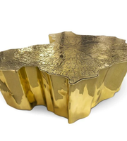 Aurora Sculpted Coffee Table by Daya Worldwide features a modern, sculpted design with a smooth surface and elegant finish.