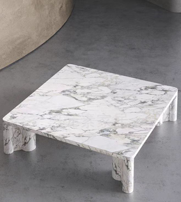 Daya Worldwide Caldera Coffee Table with a sleek, modern design featuring a smooth wooden surface and sturdy metal legs.
