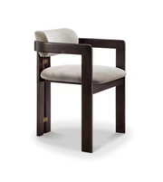 Daya Worldwide Axis Arm Dining Chair with sleek wooden frame and upholstered seat, modern design for dining rooms