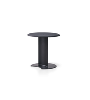 Daya Worldwide Eclipse side table with sleek black finish and modern design, perfect for living room decor.