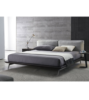 Daya Worldwide Luna platform bed with a modern wooden frame and clean design, shown in a bedroom setting.