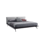 Daya Worldwide Luna Platform Bed with sleek wooden frame and minimalist design, shown in a modern bedroom setting