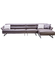 Contemporary L-shape lounge sofa by Daya Worldwide with plush cushions and modern design in a stylish living room setting.
