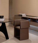 Daya Worldwide Luna Curve dining chair with sleek curved design and cushioned seat, ideal for modern dining rooms.