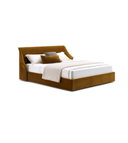 Daya Worldwide Haven Curve Bed with sleek, modern design in a spacious bedroom setting showcasing the elegant bed frame.