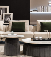 Luna Fluted Marble Coffee Table