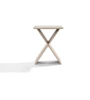 Daya Worldwide Axis X side table with a modern design, featuring a sleek tabletop and supporting legs.